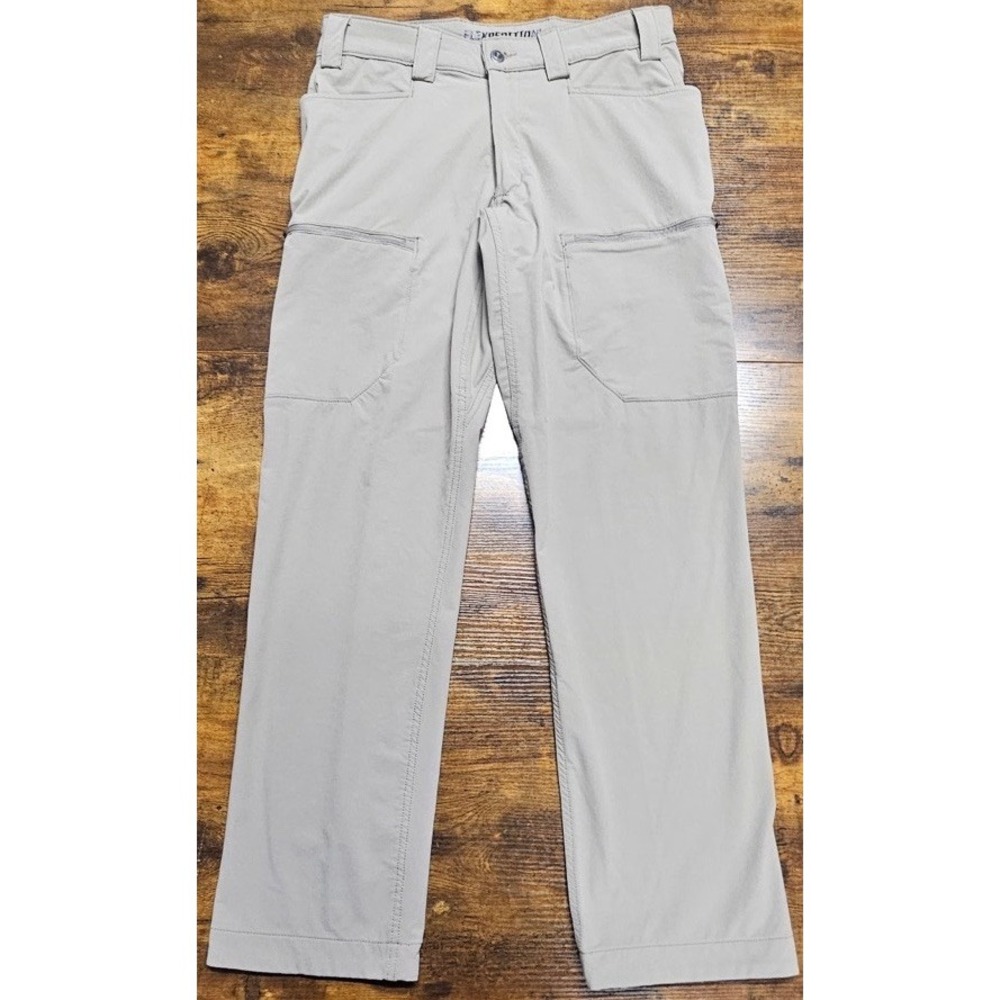 Duluth Trading Flexpedition Beige Stretch Tech Cargo Pants Men's Size 32x32